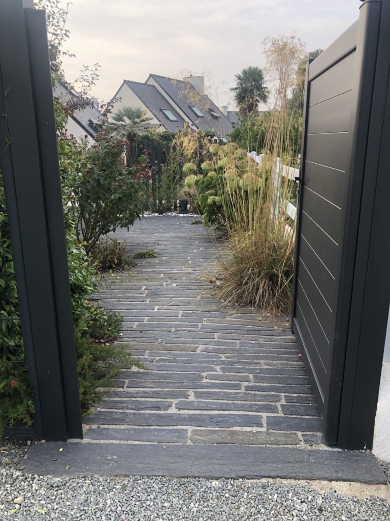 Cheminement dalle de shiste concarneau - Accès et cheminements - Quimper Brest