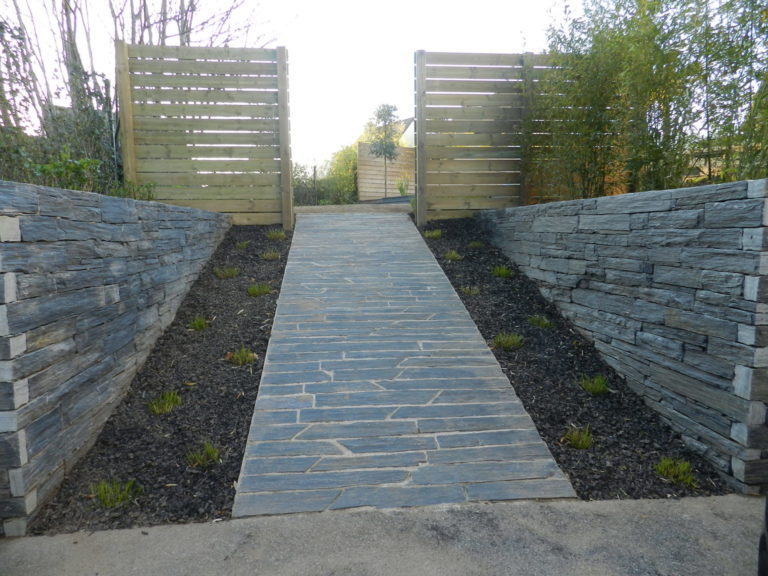 Cheminement en schiste Rosporden - Accès et cheminements - Quimper Brest