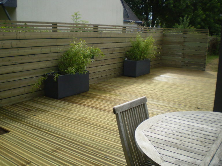 Palissade Bois Fouesnant - Clôtures - Quimper Brest