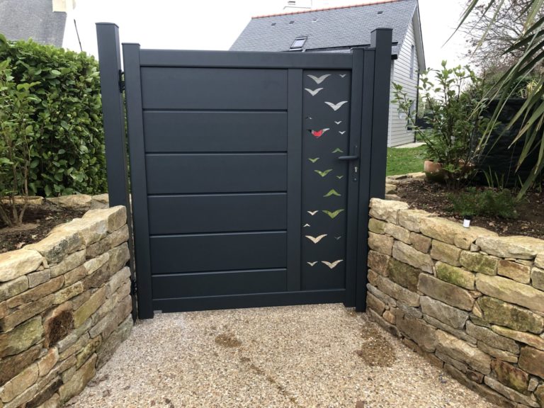 Portillon Modele MAELWEN decor NIJAD Concarneau - Portails & portillons - Quimper Brest