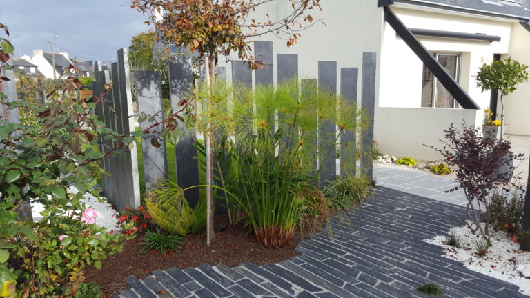 dallage en schiste Concarneau - Maçonnerie - Quimper Brest